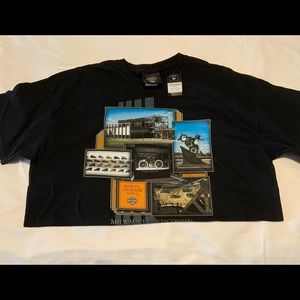 NWT HARLEY DAVIDSON MUSEUM XL Black short sleeve Tee